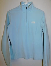 The North Face TNF 1/4 Zip Pullover Activewear Jacket Sweater Base Layer Blue M
