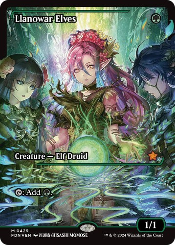 MTG Llanowar Elves Playmat foil stamping Limited to top finishers