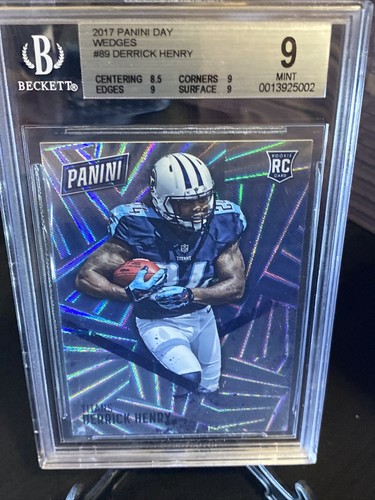 2016 Panini Day /50 Wedges Derrick Henry RC #89 Titans BGS 9 ๐ฅ๐๐ Error Label - Picture 3 of 10
