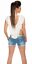 thumbnail 9  - Womens 2in1 Koucla Crop Top Shirt Belly Free Top With Flounce