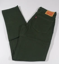 Levis 514 Jeans Men 30x34 Straight Leg Stretch Sits Below Waist Color Green NWT