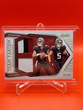 Desmond Ridder Drake London 2022 Absolute Team Tandem Dual Patch /49 RC Falcons