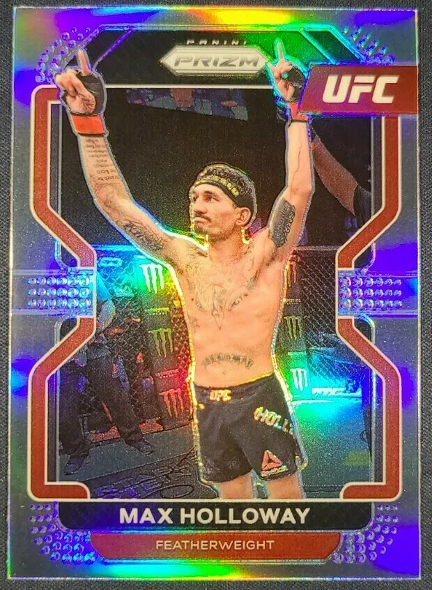 Max Holloway 2022 Panini Prizm UFC Silver Prizm Card #188 MMA