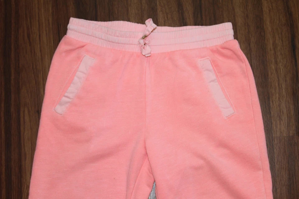 Niñas - CHEROKEE - Coral Rosa Naranja Tejido Joggers Jogger Pantalones Informales M 7 8 Foto 2 de 4