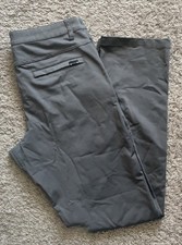 Barbell pants Mens Straight Gray Polyester Casual Size 30