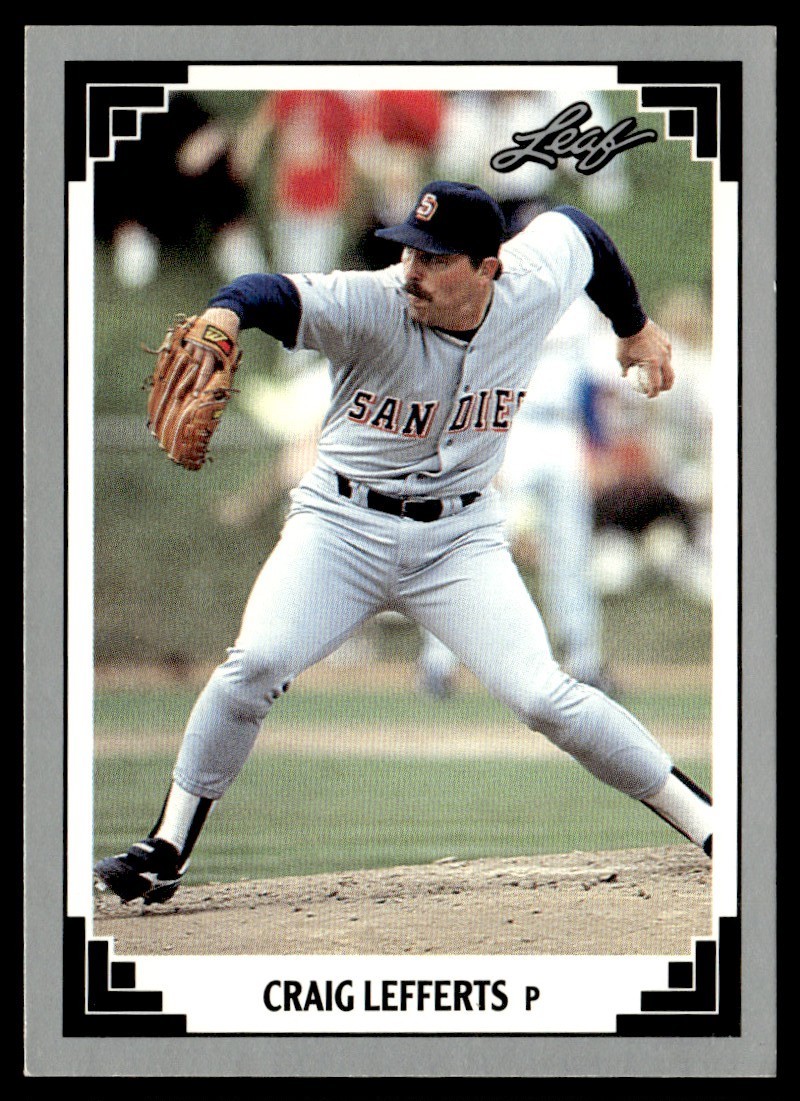 1991 Leaf Craig Lefferts San Diego Padres #390
