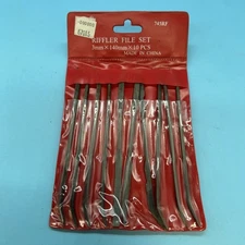 New 10pc Assorted Smooth Cut RIFFLER FILES, American Double Cut, Double End #M