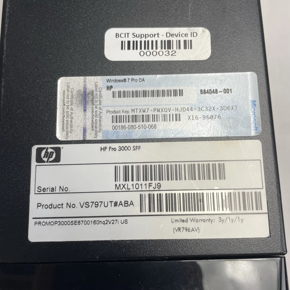 HP Pro 3000 SFF Pentium Dual-Core E6700 3.20 GHz 8 GB RAM No HDD No OS - Image 4 of 4