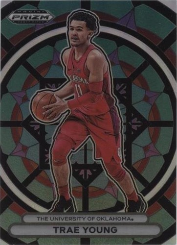 Trae Young Prizm Red Ice 2024 Panini Prizm Draft Picks #49