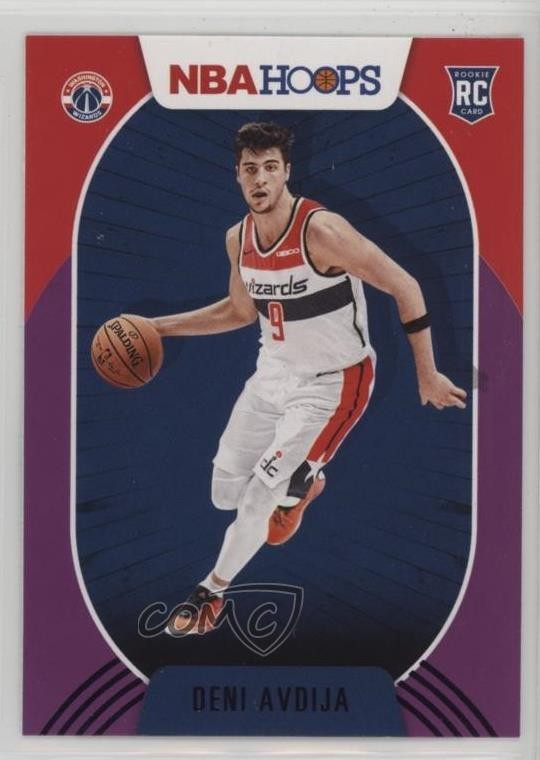2020-21 Panini NBA Hoops Purple Deni Avdija #201 k3f