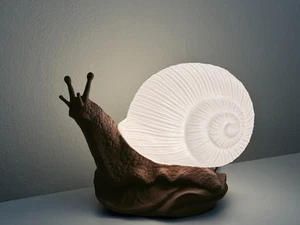 Lampe de bureau à escargot lumineux - Lumière de nuit, Décor maison vibrant, Lampe de chevet, Nature,