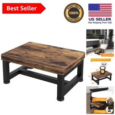Multi-Functional Rustic Brown Step Stool - Ideal for Kitchen, Bathroom, and More