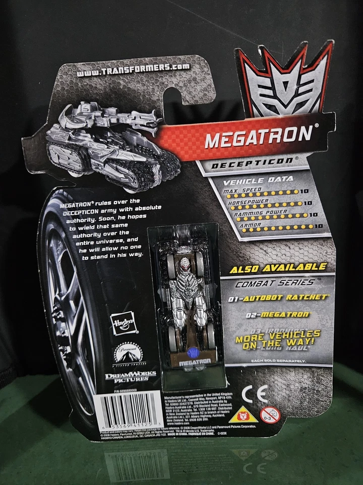 TRANSFORMERS RPMs Combat Series Decepticon MEGATRON Collectible Car by Hasbro BN - Image 2 of 3