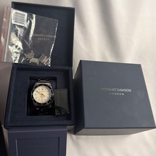 Stewart Dawson Voyager Automatic 41mm White Dial Blue Bezel Date