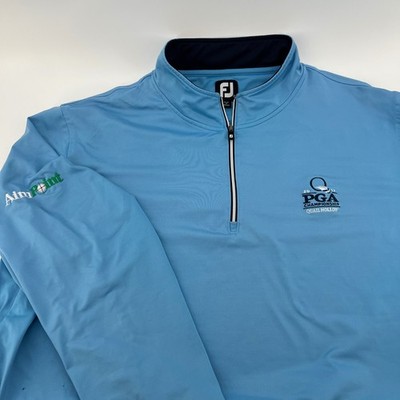 FootJoy Mens XXL Blue 2017 PGA Championship Quail Hollow 1/4 Zip Pullover