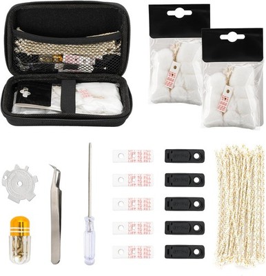 Zippo Repair Kit - Replacement Parts with Cotton, Flint, Wick, Pad & Tool