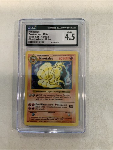 Ninetales (Shadowless) graded CGC 4.5 for sale on eBay