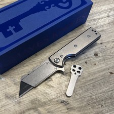 Chaves Knives CHUB Flipper Linerlock Titanium Scales Folding Pocket Knife