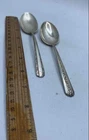 Towle Sterling Silver 6" Ornate Floral Handle Spoon Set 2pcs 52.1g