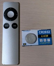 Apple TV Silver Remote Model No. A1294 for Apple TV 2nd  3rd Generation Working