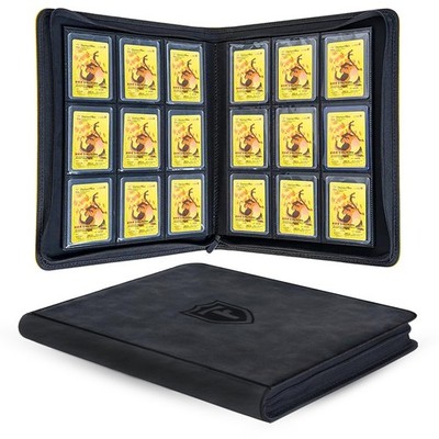 Trendiphy Top Loader Binder 9 Pocket, Holds 288 Toploaders, Side-Loading Zipp...