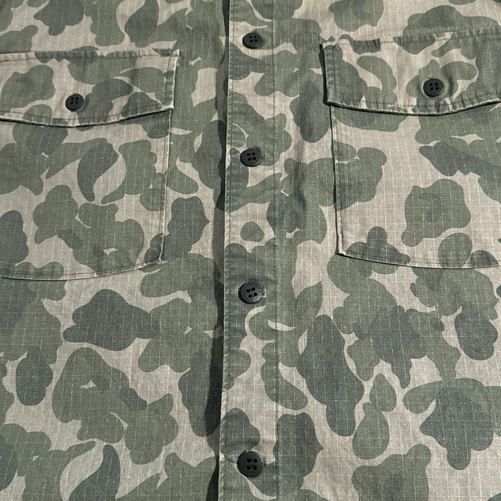Zero Foxtrot CPO Shirt Parachute Camo Rare Ripstop WWII Men's Size Medium M image 4