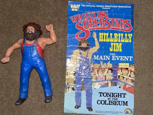 WWF LJN Wrestling Superstars Hillbilly Jim with ha...