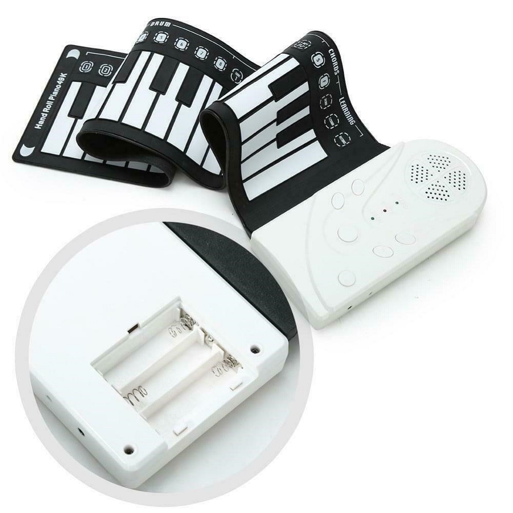 TASTIERA PIANOLA ELETTRONICA PIANOFORTE MUSICALE PIEGHEVOLE 49 TASTI Q-GQ001