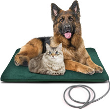 Outdoor Heated Pet Bed with Waterproof Cover,Pet Heating Pads for Dog,Soft Elect