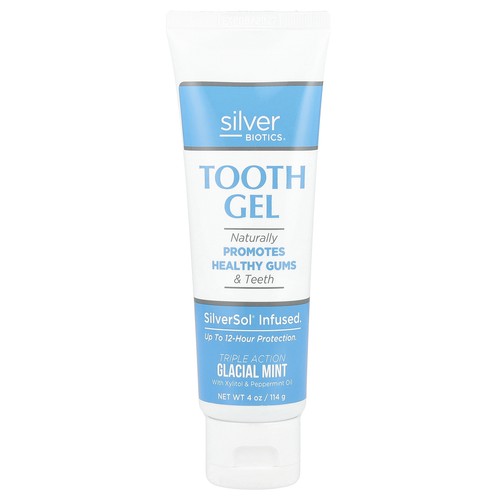 Silver Biotics®, Tooth Gel, Glacial Mint, 4 oz (114 g)