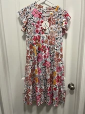 Anrabess Floral Midi Dress Size Small NWT