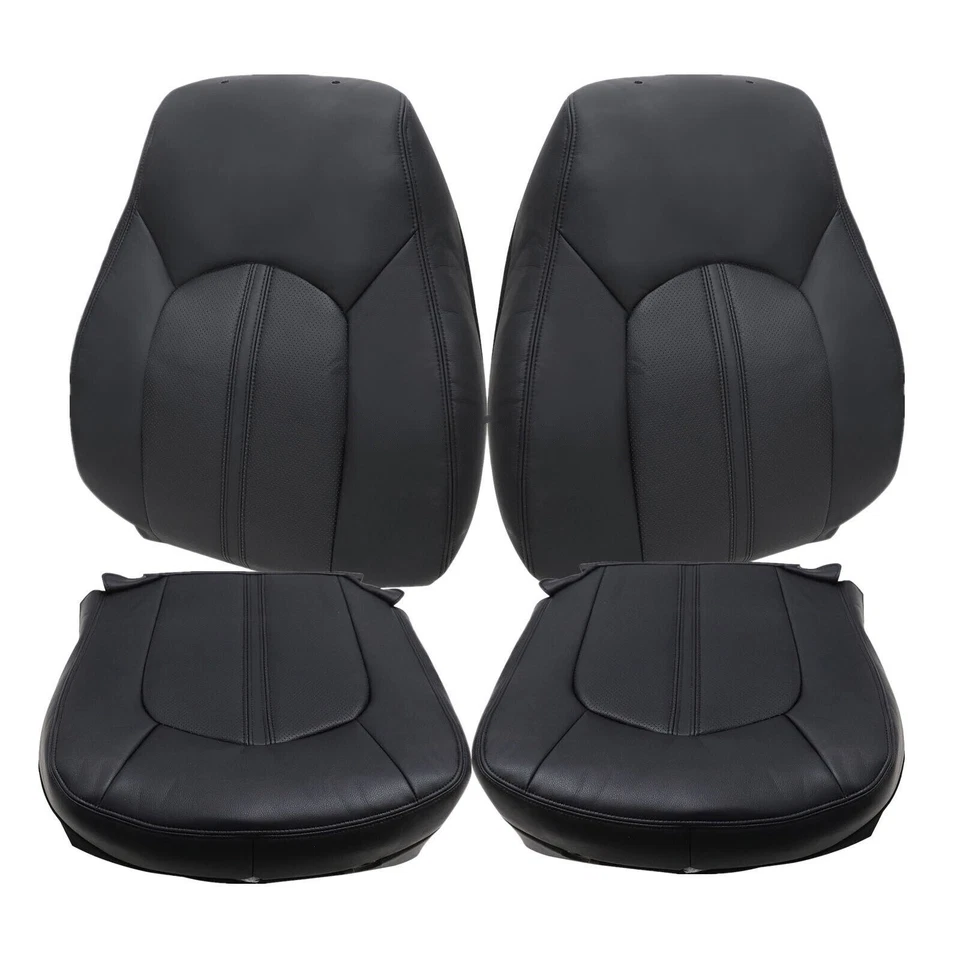 4PCS/Set Front Driver & Passenger Leather Seat Cover For Cadillac CTS 2008-2013 - Image 4 of 4