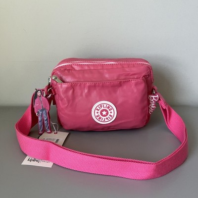 Kipling x Barbie Abanu Small Crossbody Bag Lively Pink NWT