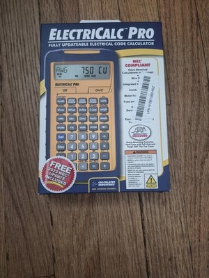 Calculated Industries ElectriCalc Pro 5070 Updateable Electrical Code Calculator