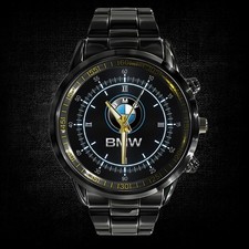 BMW Exclusive logo Metal black watch mens high quality wristwatch