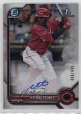 2022 Bowman Chrome Prospect Refractor 408/499 Michel Triana #CPA-MT Auto 1ek2