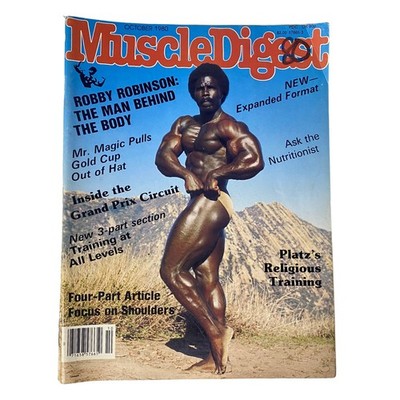 Muscle Digest Magazine October 1980 Robby Robinson w Centerfold No Label
