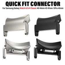 Quick Fit Connector For Samsung Galaxy Watch7 6 5 4 40 44mm 43 47 Metal Adapter