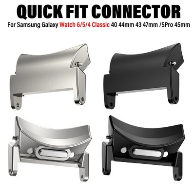 Quick Fit Connector For Samsung Galaxy Watch7 6 5 4 40 44mm 43 47 Metal Adapter 