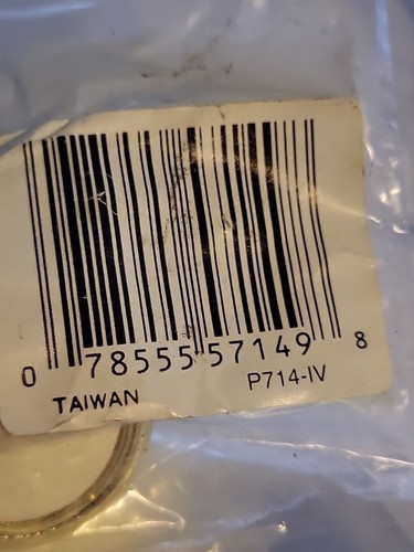 Lot Of 12 - P714-IV Brass 1 1/8" Cabinet Knob Pull, Ivory Ceramic Center Belwith - Picture 11 of 13