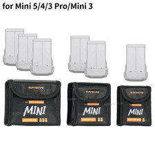 3-Pack Mini 5 Pro/Mini 4 Pro/Min 3 Pro/Mini3 Battery  Battery Bag for DJI Drone