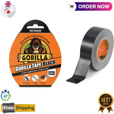 Gorilla Tape Black Extra Strong Tough Grip Water Resistant UV Durable 48mm x 11m