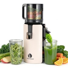 Cold Press Juicer, Slow Masticating Juicer Machine with 4.7" Wide Feed Chute ...