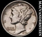 1941-D Mercury Dime- Silver- Scarce Better Date No Reserve #J4978