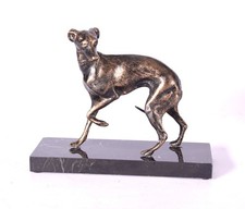 Gusseisen Hund Eisen Figur Skulptur Farbe Bronze Marmor
