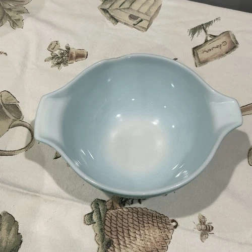 Vintage Pyrex #442 Amish Butterprint Turquoise Cinderella 1-1/2 Qt Mixing Bowl