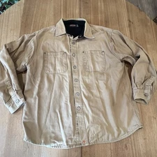 West Coast Chopper Jesse Snap Front Thermal Lined Canvas Work Shirt Jacket XL