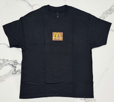 Travis Scott Cactus Jack x McDonald's Sesame Shirt Black Size XXL NEW