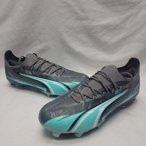 Puma Ultra Ultimate FG/AG Soccer Cleats Men Size 11 #107827-01 Black / Gray/Teal - Picture 2 of 10