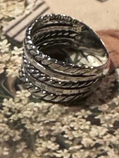 Silpada .925 Sterling Silver Up To Her Ring R7124 Size: 9--NEW